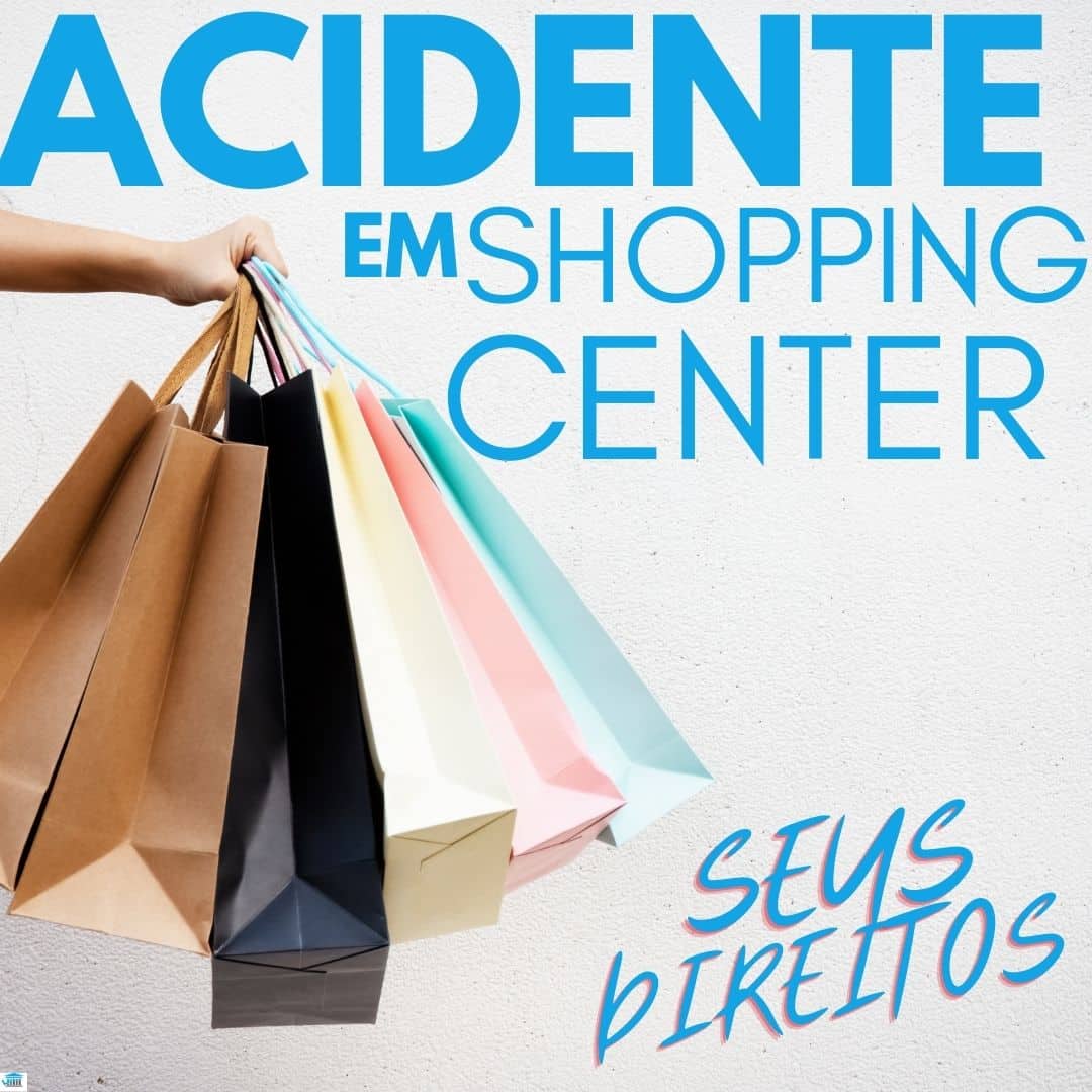 acidente em shopping center e seus direitos com uma pessoa segurando compras